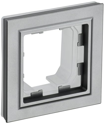 Рамка универсальная IEK Brite РУ-1-БрС-44 1-м. IP44 сталь картинка